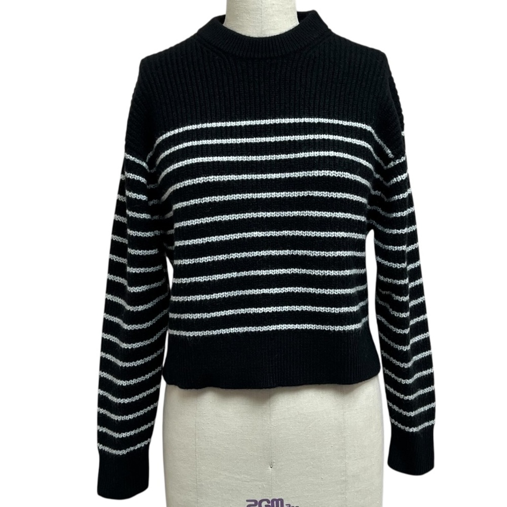 Wilfred Wool Stripped Crew Neck Sweater Size L